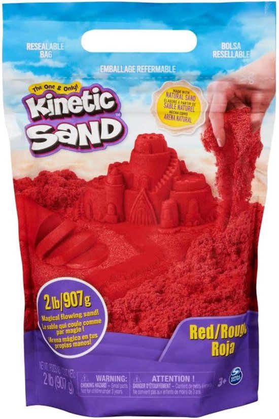 Spin Master Kinetic Sand Magisch zand, rood, 907 g