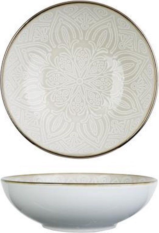 Cosy & Trendy Cosy en Trendy Murano Diep Bord Beige 18,5 cm - Set van 6 stuks