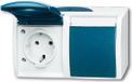 Busch-Jaeger 2084-0-0703 - CEE 7/3 - 2P+E - Blue,White - IP44 - 250 V - 16 A