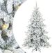 vidaXL Kunstkerstboom, inklapbaar, wit, 240 cm, PVC en staal
