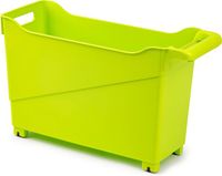 Plastic Forte Trolley - limegroen - L45 x B17 x H29 cm - opberger op wieltjes