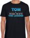 Bellatio Decorations Tom Voornaam cadeau - The man, The myth the legend - zwart - heren M