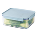 LocknLock PP Modular Plus rechteckiger Lebensmittelbehälter, 2,0 L, transparenter Körper/Mint-Deckel