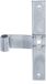 GAH Alberts 313548 luik-middenheng | recht, uiteinde recht | galvanisch verzinkt, gechromateerd | rol Ø13 mm | afmetingen 200 x 30 mm