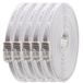 1aTTack.de 1m - Wit - 5 stuks - Cat.6 platte netwerkkabel Cat6 platte kabel ultra platte Cat.6 patchkabel 1000 Mbit/s Gigabit LAN (RJ45) platte slanke micro