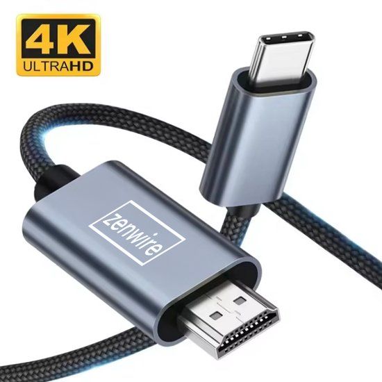 Zenwire USB C naar HDMI Kabel - 4K 60Hz MHL DEX - 2m