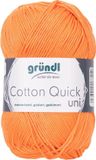 Gründl Wolle 865-146 Cotton Quick Uni Breigaren Katoen Oranje 10x50 gram