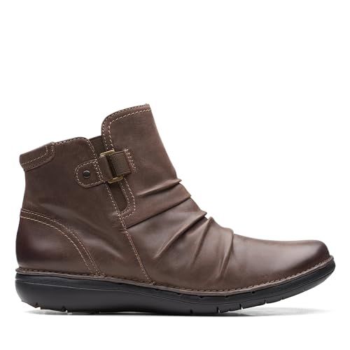 Clarks Dames Un Loop Top Chelsea Boot, Dark Brown, 36 EU