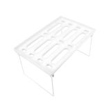 Wintem Set van 3 rechthoekige planken, inklapbaar, 30 x 20 x 15,3 cm, wit