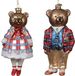 Decoris Kaemingk Beer glas l7.3b6.8h16 cm bruin a2 kerst Decoris