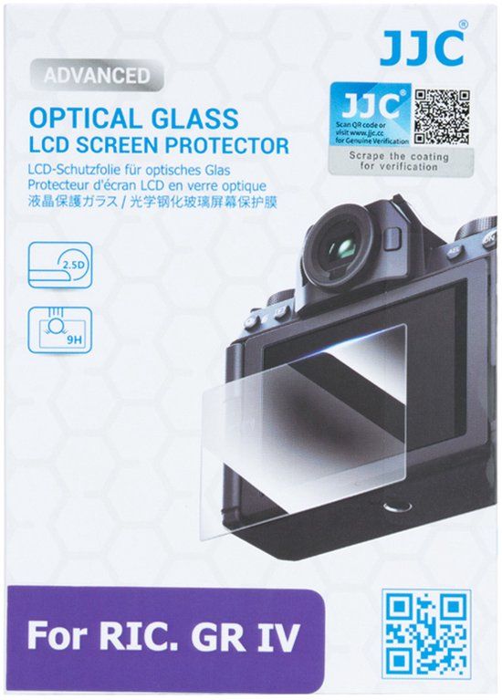 JJC GSP-GR4 schermbeschermer voor camera’s Transparant Ricoh
