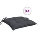 Maison Exclusive Coussins de chaise lot de 4 anthracite 40x40x7 cm Tissu Oxford
