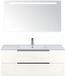 BES LED Seville Badmeubelset 120 cm - 2 Laden Wit Hoogglans Edge - Wastafel Enjoy Enkel met Sence Spiegel
