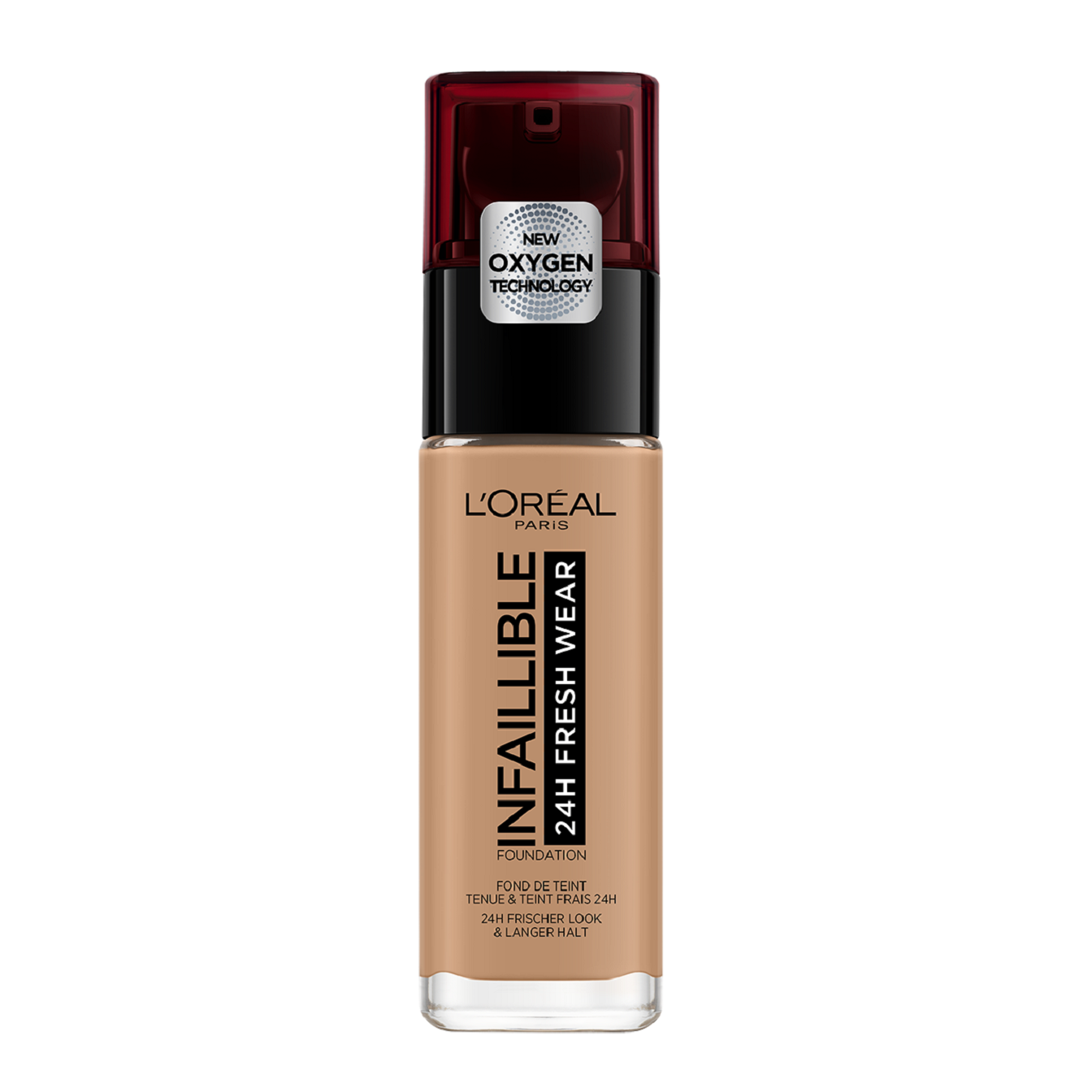 L'Oréal Make-Up Designer Infallible 24HR Fresh Wear Foundation - 300 Amber - Langhoudende Foundation met SPF 25 - 30 ml