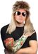 Boland Rocker/Biker verkleedset heren - wilde carnaval verkleed pruik - met 2 Tattoo sleeves roses/tribal