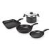 Moneta Etnea Artech Ultra Student's Potten & Pannen Set, Aluminium, Zwart