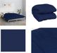 vidaXL Verzwaringsdeken 200x225 cm 9 kg Katoen Blauw
