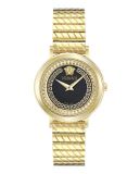 Versace Delphinus VE0O00425 Horloge - Staal - Goudkleurig - Ø 35 mm