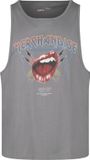 EMP Stage Collection Donkergrijze tanktop met vintageprint - Heren - S