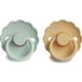 Frigg Sucette En Silicone 6-18M Sea Foam Daffodil Gray 2 Unités