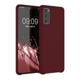kwmobile telefoonhoesje geschikt voor Samsung Galaxy S24 Ultra - Hoesje met siliconen coating - Smartphone case in bordeaux-violet