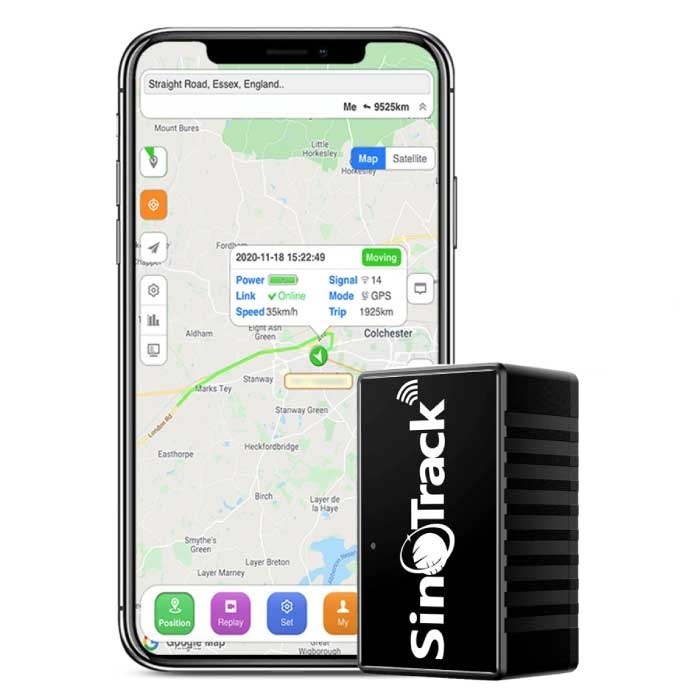Sinotrack Magnetische GPS Tracker met Online Tracking - Auto Huisdier Kinderen Verloren Real Time Locator Zwart