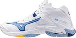 Mizuno Wave Lightning Z8 Mid Chaussures de sport d'intérieur Blanc UE 50 Hommes, Femmes Blanc UE 50
