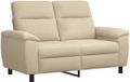vidaXL Sofa crème stof 158 x 90 x 95 cm