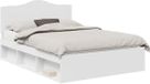 vidaXL Bedframe met hoofdeinde Wit 140 x 200 cm Massief grenenhout