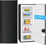 Bomann GS 7343 Vrijstaande Vriezer No Frost 161 liter Dark Inox Energieklasse D