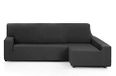 Martina Home Overtrek voor chaise longue, hoekdeel rechts, antraciet (vooraanzicht)
