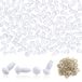 OEM 50 stuks veiligheidsogen van 8 mm, wit, met ringen