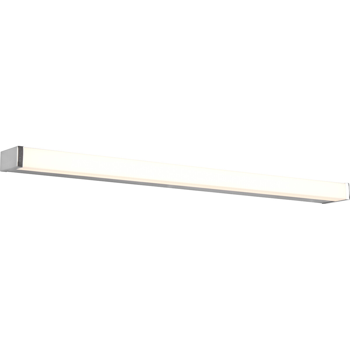 BES LED LED Wandlamp - Trion Fabian - 12W - Warm Wit 3000K - Rechthoek - Mat Chroom - Aluminium