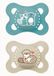 MAM Latex fopspeen voor baby's, 2-6 maanden, blauw, mat, 2 stuks