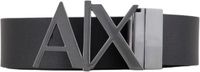 Armani Exchange Effen Riem Leer Mannen Black 100 cm