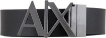Armani Exchange Effen Riem Leer Mannen Black 100 cm