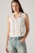 Levi's Shelby Slim blouse sans manches - Femme - S - Blanc / Runa Floral Egret Coton
