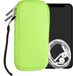 kwmobile telefoontasje universeel voor XXL - 7" smartphones - 17,7 x 8,5 cm - Hoesje met rits en polslusje - In neon groen