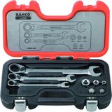 BAHCO 1RMA/S8 Set Steek-Ringratelsleutels