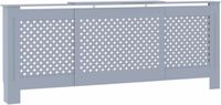 vidaXL Cache-radiateur 205 cm MDF Gris