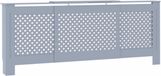 vidaXL Cache-radiateur 205 cm MDF Gris