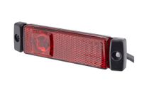 HELLA 2TM 008 645-651 Feu arrière - LED - 24V - Montage en applique - Couleur de la lentille : Rouge - Câble : 300mm - gauche/droite - Quantité : 1