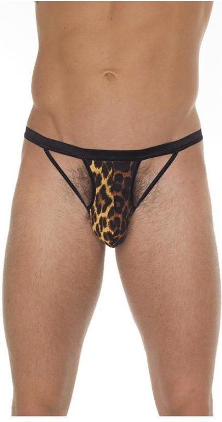 Rimba Amorable - Open String Voor Heren - Panterprint - One Size