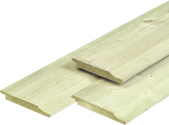 Merkloos 1.9x14.5x240cm geschaafd geïmpregneerd