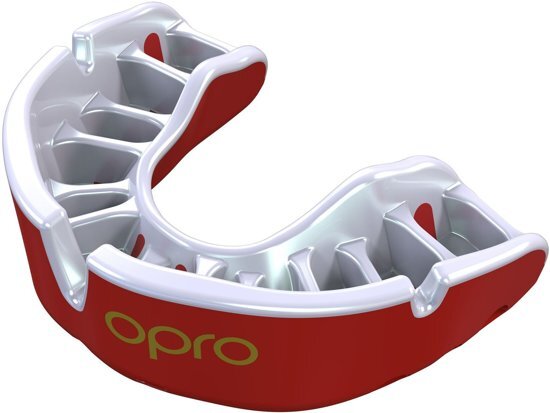 Opro Sportbitje Self-fit Gen4 Gold Junior Wit/rood