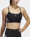 adidas Performance adidas Aeroreact Training Light-Support 3-Stripes Beha - Dames - Zwart - XXS