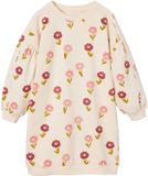 Vertbaudet Korte sweatjurk met bloemenprint
