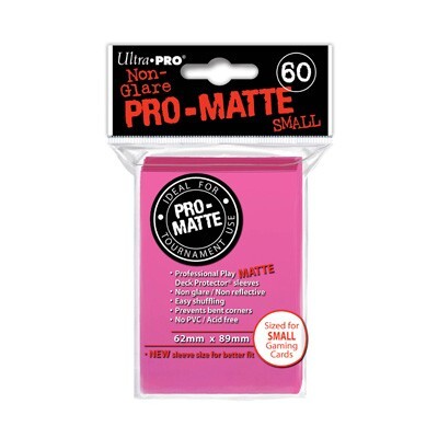 Ultra Pro Sleeves Matte Bright Pink Small 62 x 89 mm