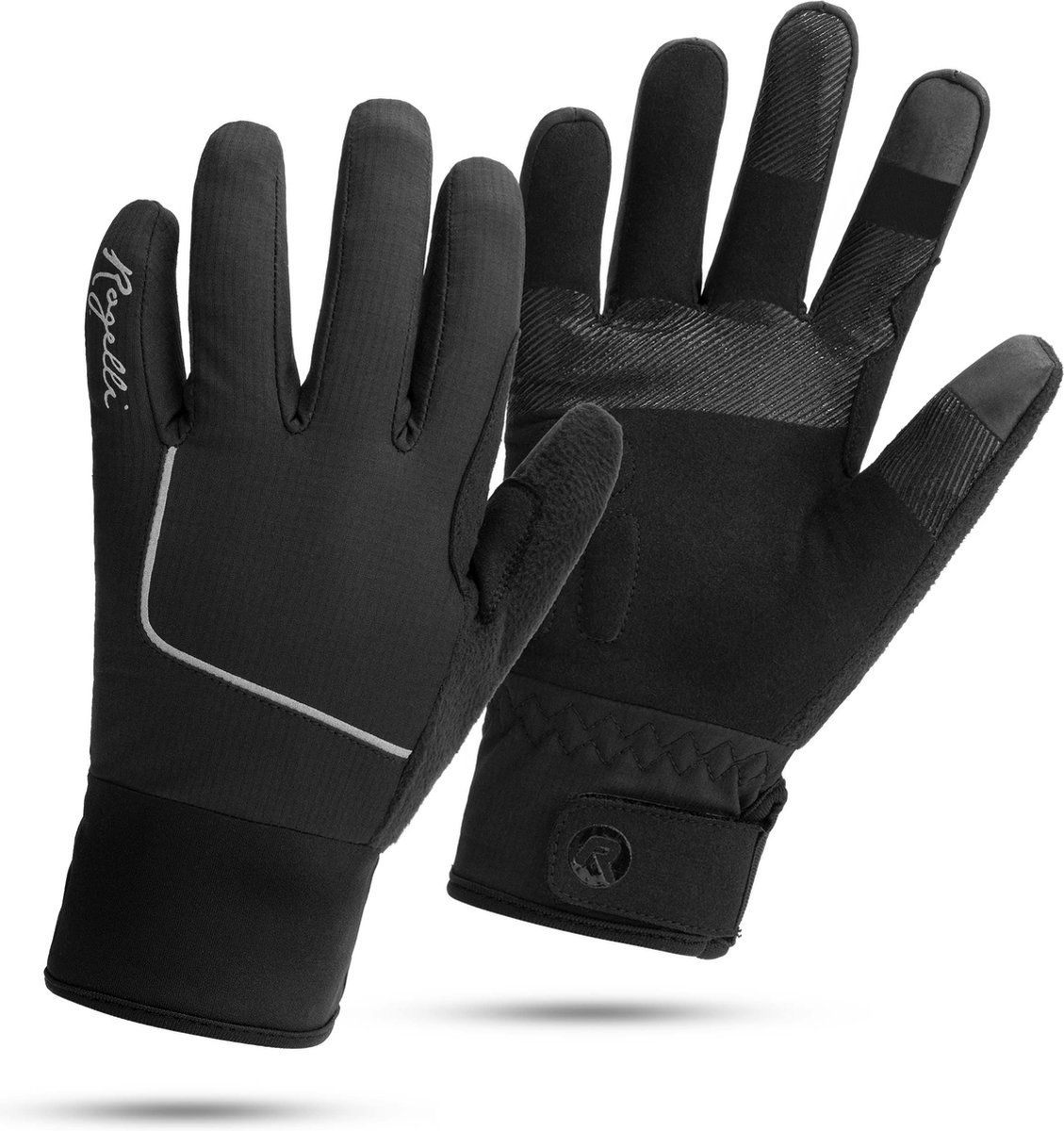 Rogelli Essential Winterhandschoen Dames Zwart - Maat XL