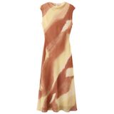 Mango Mango midi jurk met print - oranje